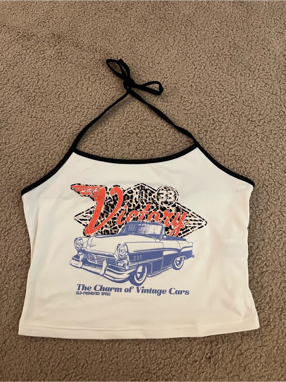 Car Graphic Halter Tank